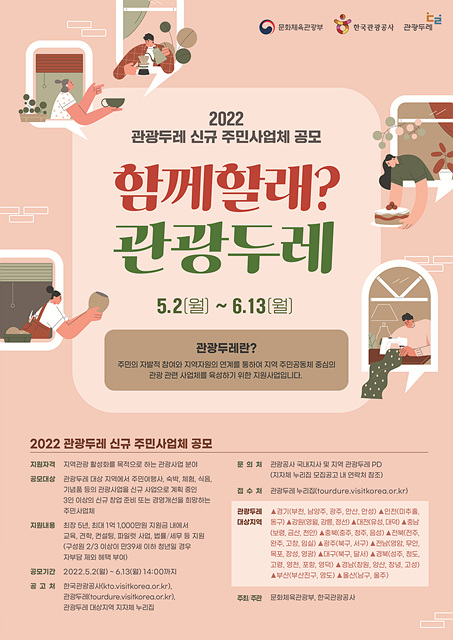 2. 음성군, 2022 관광두레 신규 주민사업체 모집(포스터).jpg