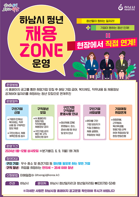 하남시, 29일 소규모 채용박람회 ‘청년 채용 ZONE’ 운영.jpg