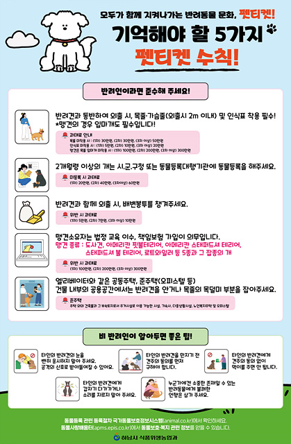 (포스터)하남시, 반려견 목줄 미착용·배설물 방치 등 야간 단속 실시.jpg