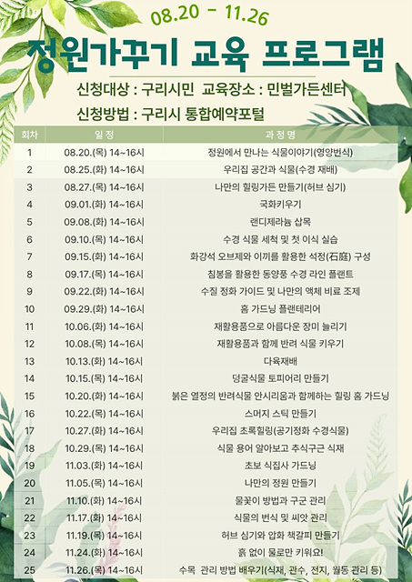0820 구리시, 일상에 초록을 더하다…「정원 가꾸기 교육」 운영1.jpg